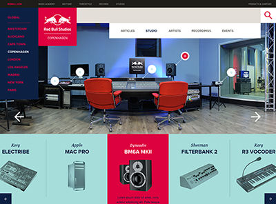 Red Bull Studios krijgt nieuwe identiteit en global website