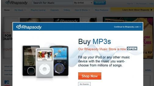 Rhapsody kiest voor iPod en V CAST.