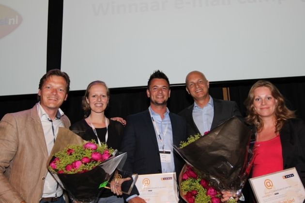 Saartje de Wit (OHRA) en Marktplaats winnaars E-mail Awards 2014