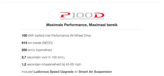 tesla p100d nl