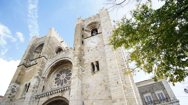 Sé de Lisboa Kathedraal Lissabon Alfama.