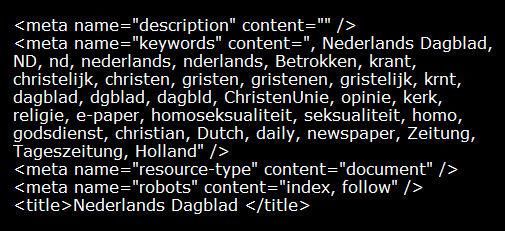 Sexy tagging op het Nederlands Dagblad