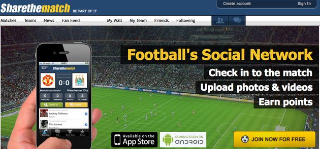 SharetheMatch: sociaal netwerk gericht op voetbalfans