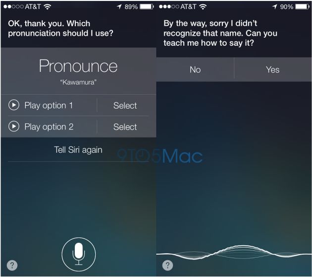 Siri gaat in iOS 7 leren jouw naam goed uit te spreken