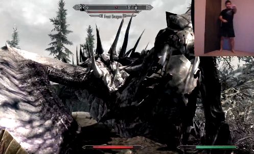 Skyrim had een Kinect game kunnen zijn - de demo video bewijst het