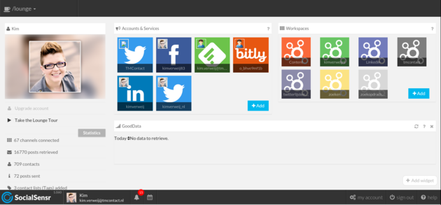 SocialSensr Lounge