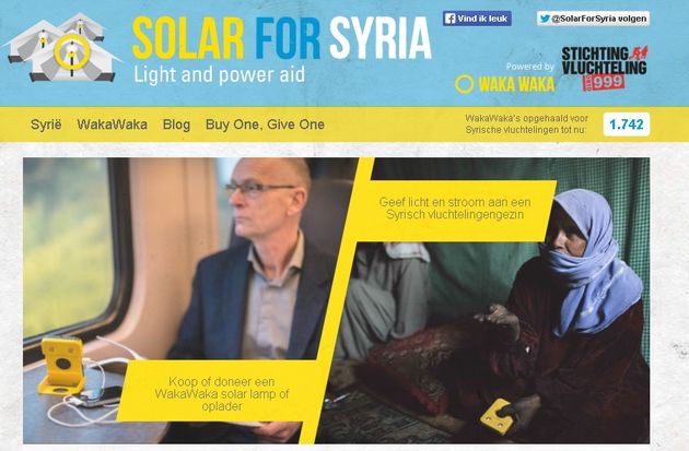 Solar for Syria = licht plus stroom voor vluchtelingen