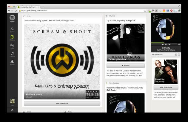 Spotify’s nieuwe discover-functie