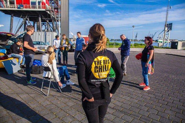 Start van Rally bij REM Amsterdam