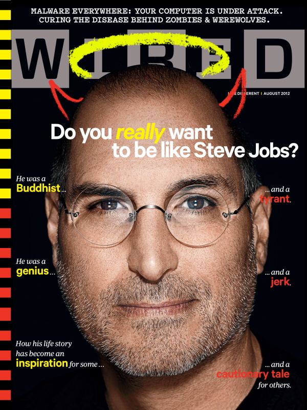 Steve Jobs op de cover bij Wired
