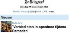 Telegraaf in zee met MADS