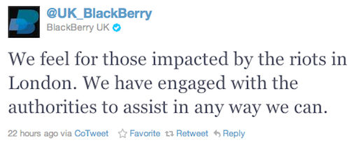 Twitter en BlackBerry Messenger zijn brandstof voor rellen in Londen