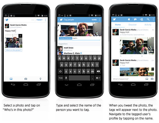 Twitter laat gebruikers nu foto's taggen