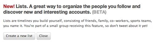 Twitter Lists gelanceerd in beta