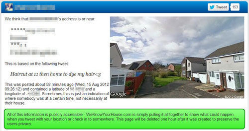 Twitter + locatie = WeKnowYourHouse