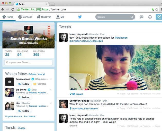 Twitter rolt nieuw website design uit