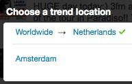 Twitter Trends nu op 70 extra locaties