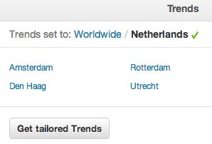 Twitter Trends voor meer dan 160 nieuwe locaties