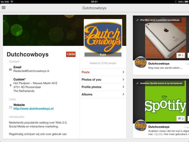 Update mobiele Google+ app voegt Pagina's toe