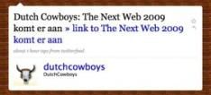 Volg Dutchcowboys via Twitter