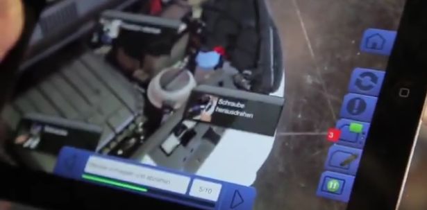 Volkswagen augmented reality app voor automonteurs