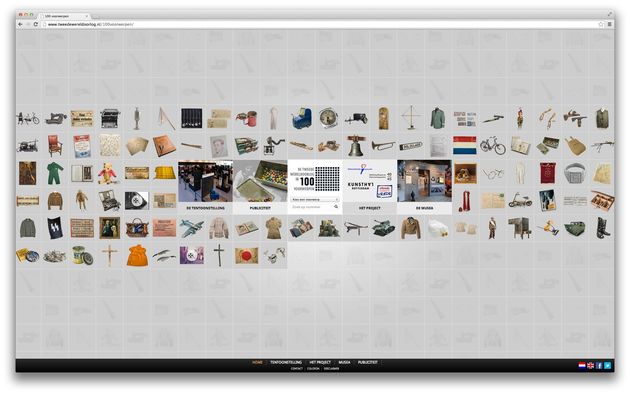 Webby Award voor de online tentoonstelling 'De Tweede Wereldoorlog in 100 voorwerpen'