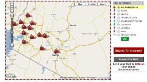 Website brengt brandhaarden Kenia in beeld