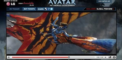 Wereldpremiere Avatar live via YouTube