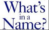 What's in a name?