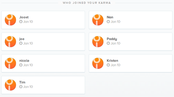 who-joined-your-karma