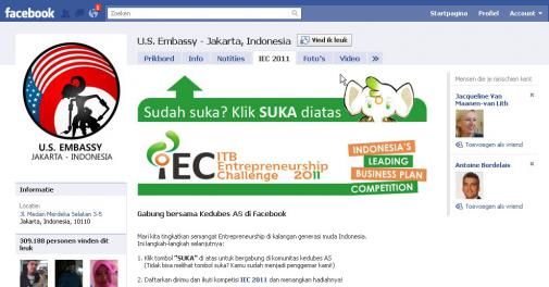 Wikileaks: "100.000 dollar voor Facebook pagina voor bezoek Obama aan Indonesië"