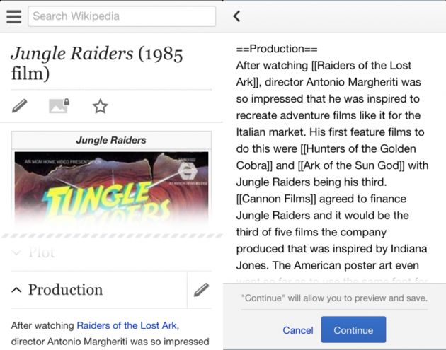 Wikipedia bewerken nu ook mogelijk via mobiele apparaten