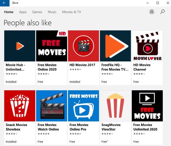 bedriegen Concurrenten Aan boord Veel illegale streaming-apps in de Windows App Store