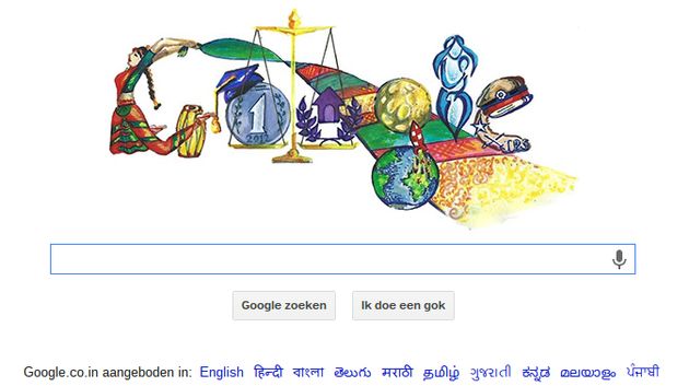 Winnende 'Doodle 4 Google' siert Indiase searchpagina