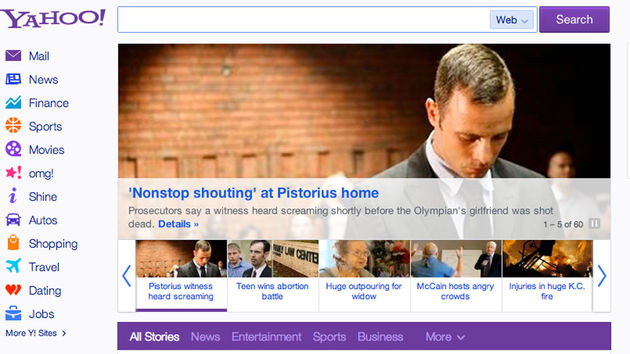 Yahoo vernieuwt homepage en voegt onbeperkt scrollen toe