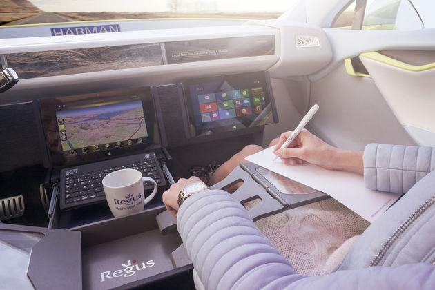Zelfrijdende auto als kantoor: Mobiel werken