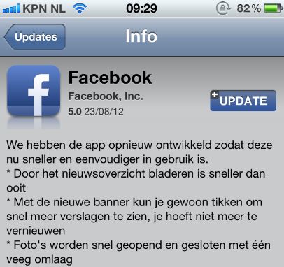 Zuckerberg: "Dit is een snellere iOS Facebook-app"