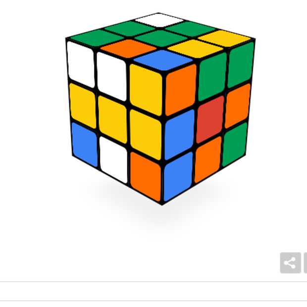 40 jaar Rubiks cube: Een werkende versie op de homepage van Google
