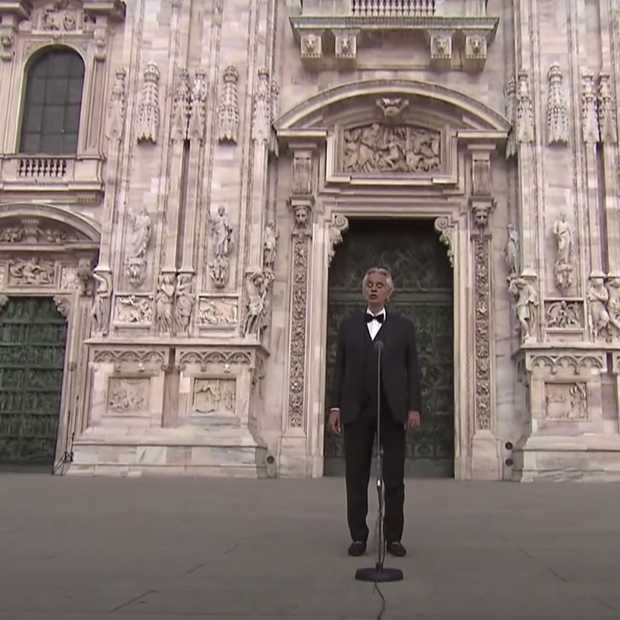 Andrea Bocelli's indrukwekkende Music For Hope is trending op YouTube