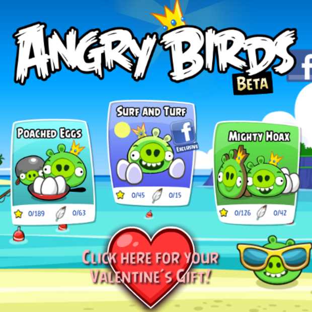 Angry Birds nu op Facebook te spelen met nieuwe content