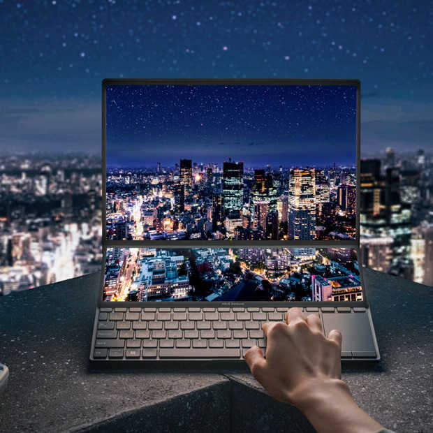 ​ASUS ZenBook Pro 14 Duo is een eyecatcher