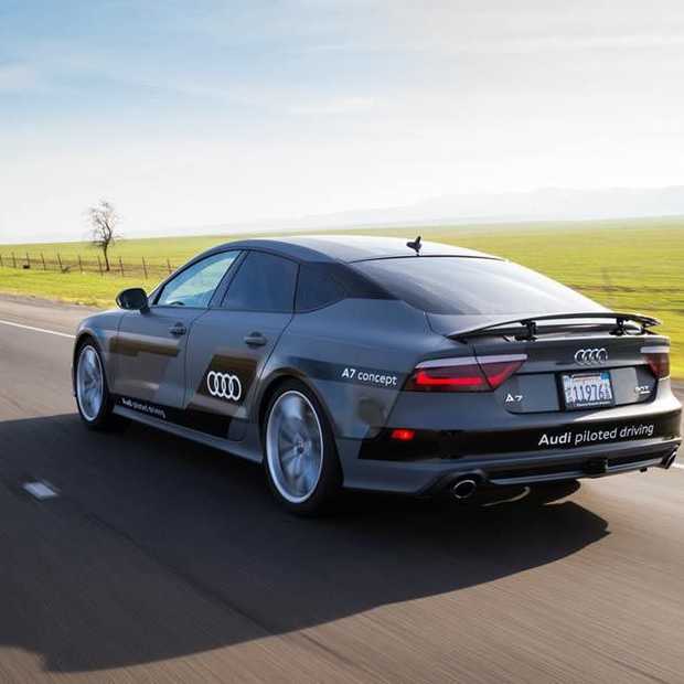 Autonoom rijdende Audi A7 rijdt van Silicon Valley naar Las Vegas