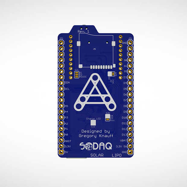 Autonomo: een microcontroller board dat werkt op een mini zonnepaneel