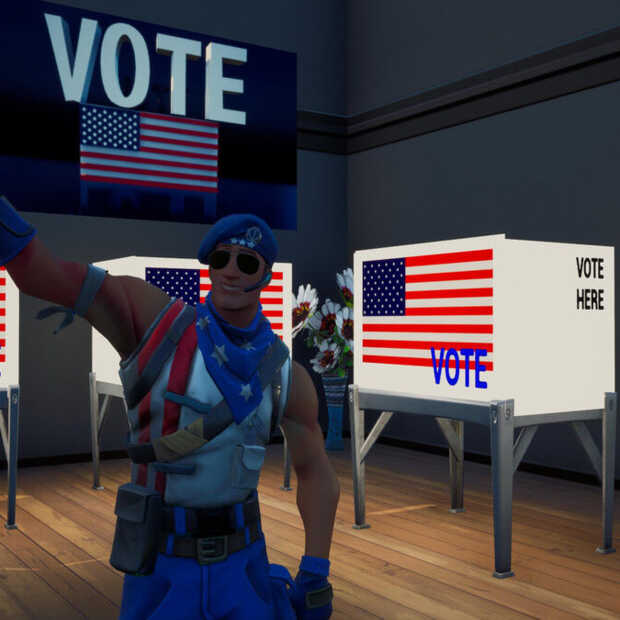 Politieke idealen Biden in het spel Fortnite