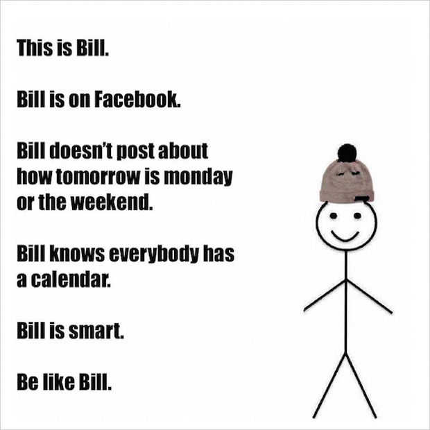 Be Like Bill: jezelf gedragen op social media