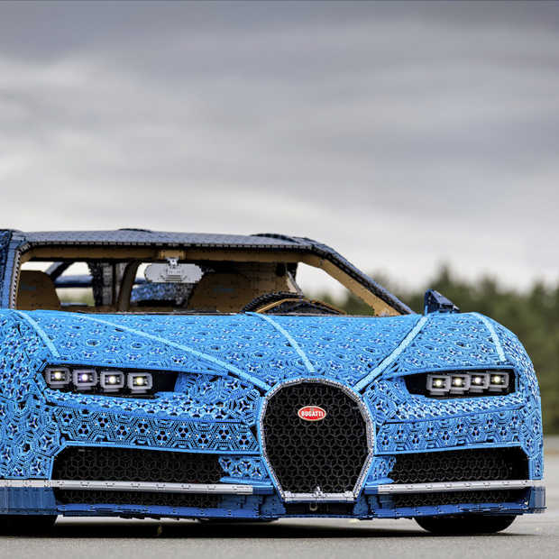 Bugatti Chiron van in totaal meer dan 1 miljoen LEGO Technic onderdelen