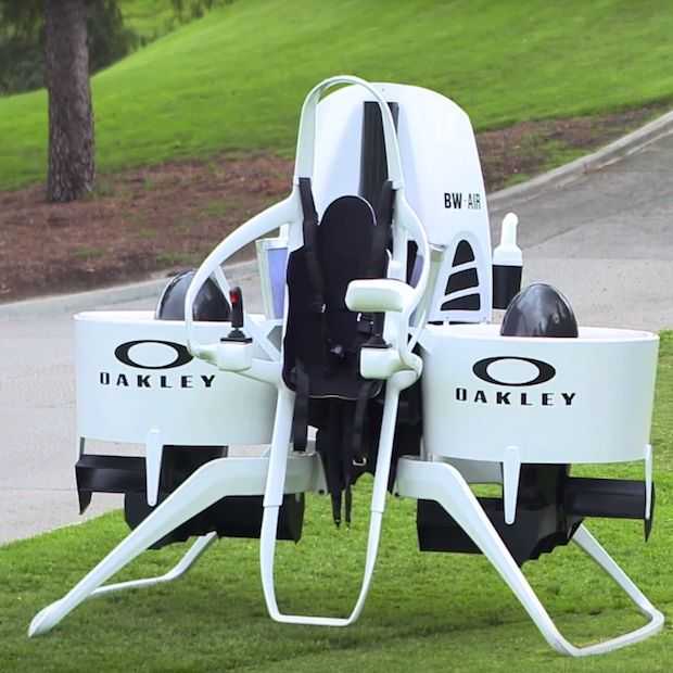 Een jetpack voor op de golfbaan