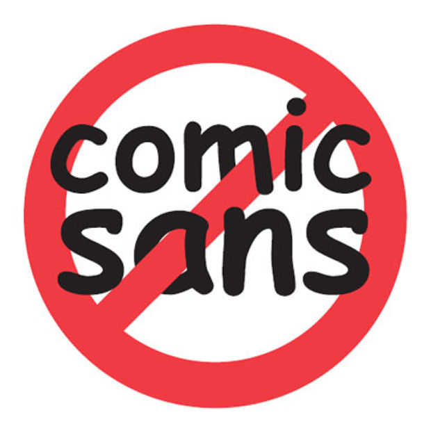 Everyone hates comic sans