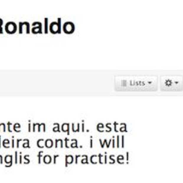 Cristiano Ronaldo gaat Twitteren