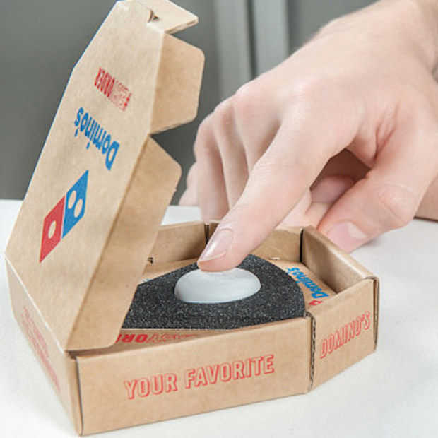 Bestel met één druk op de knop een pizza!